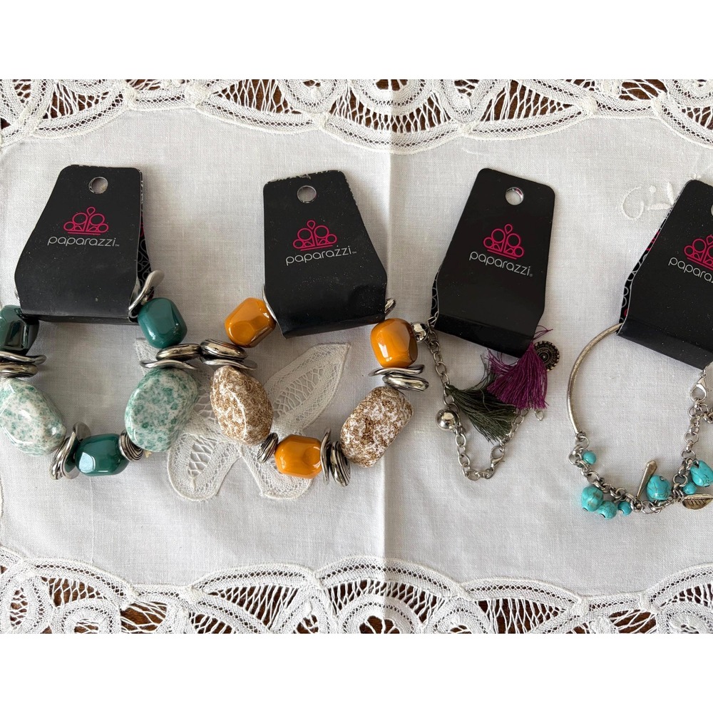 Paparazzi Jewelry Bracelet Bundle, New With Tags, 4 Pieces